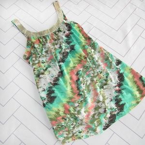 Torrid Abstract Watercolor BOHO Tank Top sz 3